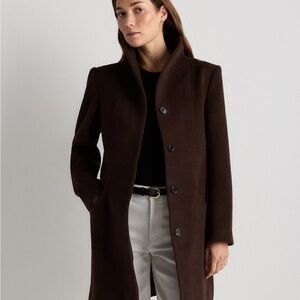 Quince Dark Brown Women's Trench Coat